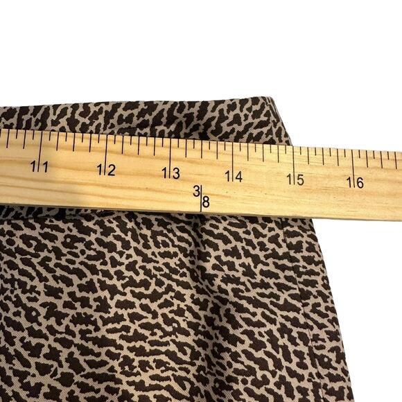 NWT LOFT Leopard Animal Print Silk Blend Pencil Skirt Women’s Size reptile brown - Picture 5 of 8